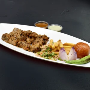 Beef behari boti (3 sqewers)
