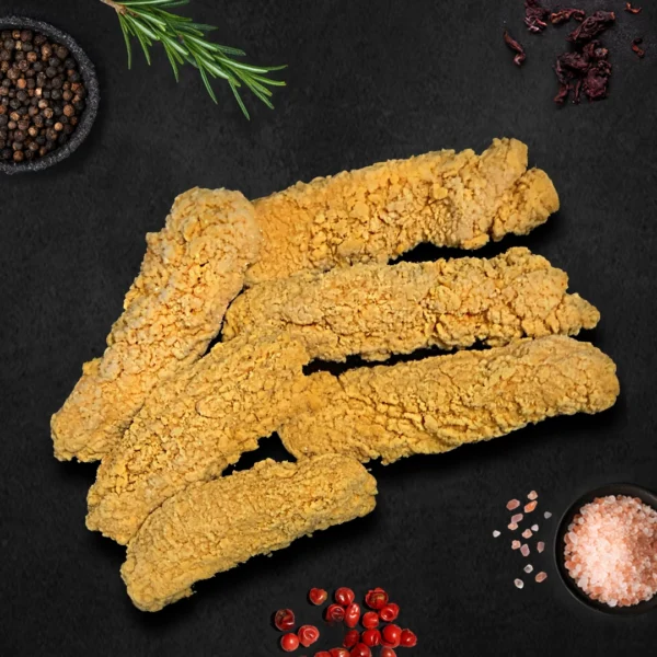 Fresh chicken strips ready to cook in Dubai – tender and juicy cuts